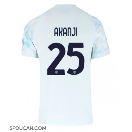 Muški Nogometni Dres Inter Milan Manuel Akanji #25 Gostujuci 2025-26 Kratak Rukav